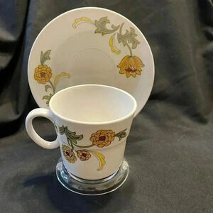 Set of 4 Aloha 9023 Noritake Cups/Saucers ~Made in Japan~ VINTAGE -MINT-
